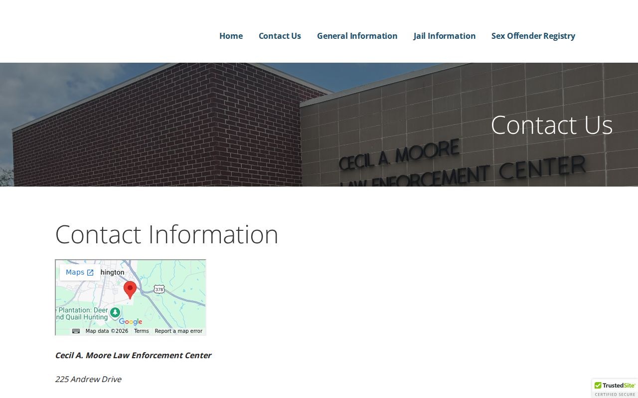 Wilkes County Sheriff's Office main and non-emergency contact information